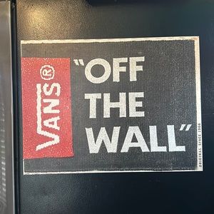 Vans Magnet 14 x 18.5 off the wall  original since 1966